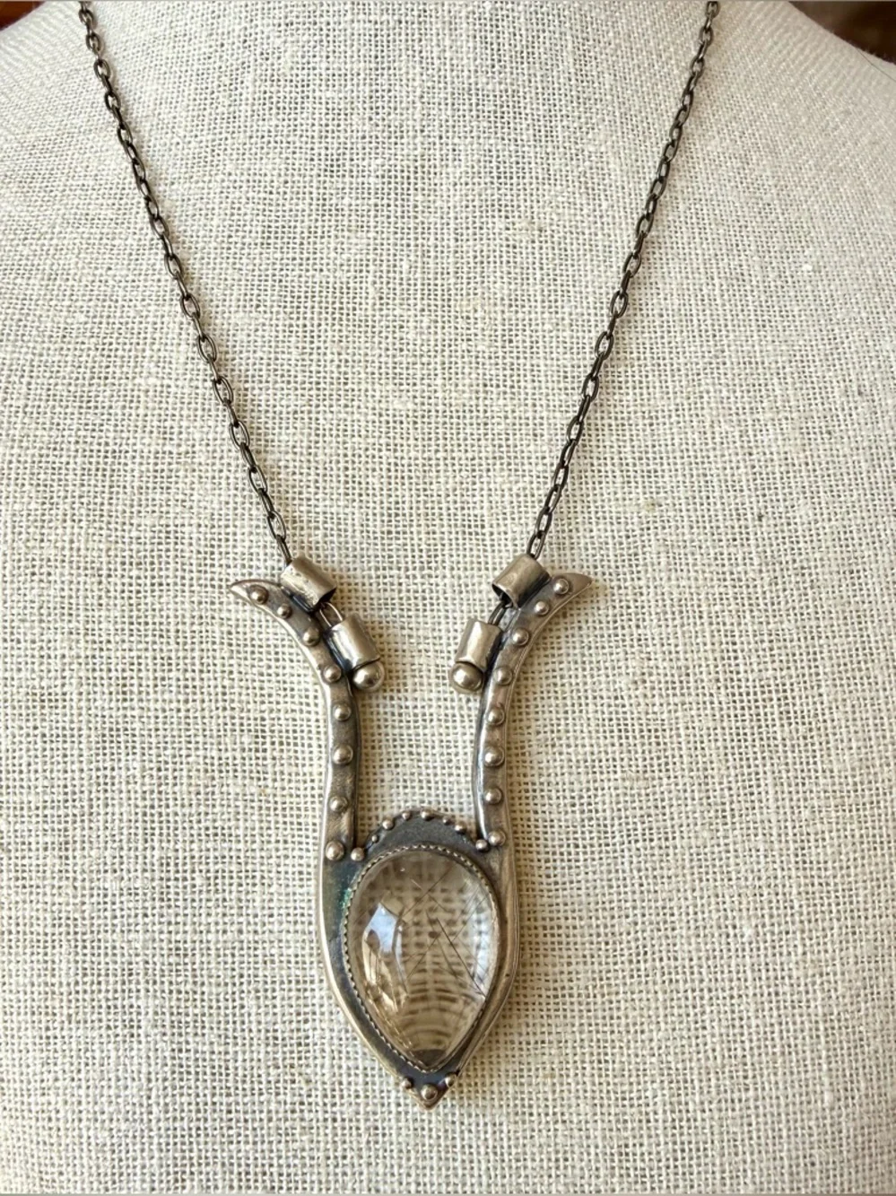 Acid Queen "Dejah" Necklace with Rutilated Quartz - Picture 3 of 11
